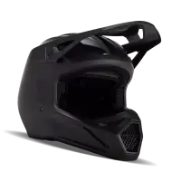 Fox V1 Solid Helm Matt Schwarz