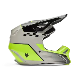 Fox Helm V1 Collect Kinder Grau/Gelb
