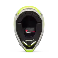 Fox Helm V1 Collect Kinder Grau/Gelb