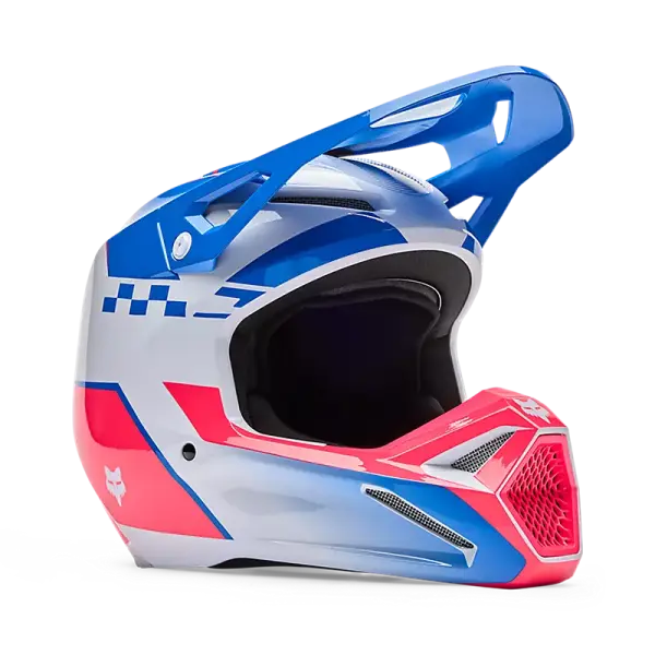 Fox Helm V1 Collect Kinder Blau/Pink