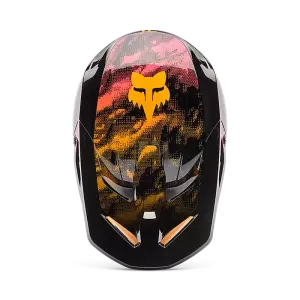 Fox V1 Kairos Helm Kinder Orange/Schwarz