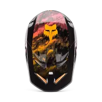 Fox V1 Kairos Helm Kinder Orange/Schwarz
