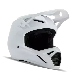 Fox V1 Solid Helm Kinder Matt Weiß
