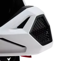 Fox V1 Solid Helm Kinder Matt Weiß