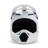 Fox V1 Solid Helm Kinder Matt Weiß