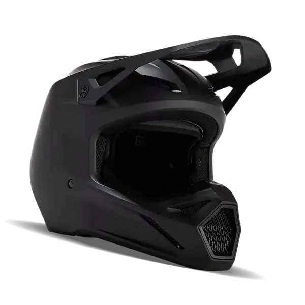Fox V1 Solid Helm Kinder Schwarz