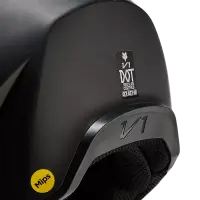 Fox V1 Solid Helm Kinder Schwarz