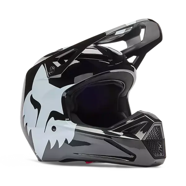 Fox V1 Shield Helm Kinder Schwarz