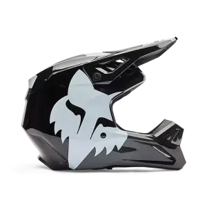 Fox V1 Shield Helm Kinder Schwarz