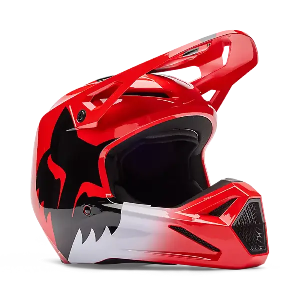 Fox V1 Shield Helm Kinder Rot
