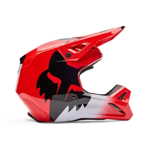 Fox V1 Shield Helm Kinder Rot