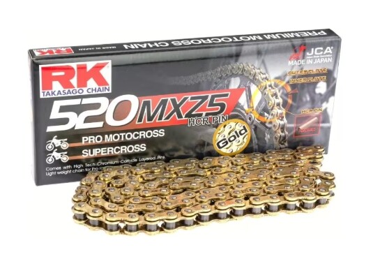 RK Kette 520 "GB520MXZ5" 125-500ccm Gold