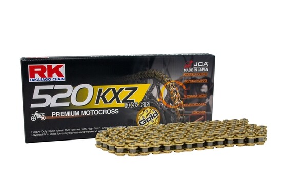 RK Kette 520 "GB520KXZ" 125-450ccm Gold