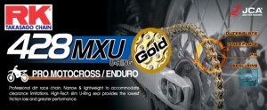 RK Kette 428 "GB428MXU" 50-150ccm Gold