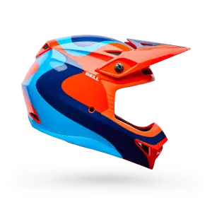 BELL MX-10 MIPS WAVE ECE YOUTH orange/blau