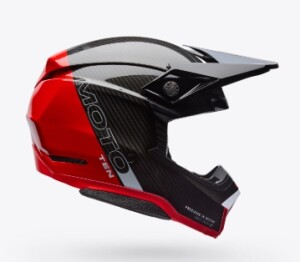 BELL MOTO-10 SPHERICAL STRIKE ECE red