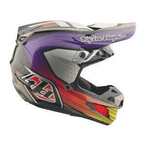 TROY LEE DESIGNS SE5 Carbon Stripes Helm – Schwarz/Violett