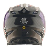 TROY LEE DESIGNS SE5 Carbon Stripes Helm – Schwarz/Violett