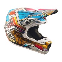 TROY LEE DESIGNS SE5 Carbon Lowrider Helm – Grau/Bunt