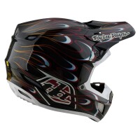 TROY LEE DESIGNS SE5 Carbon Torched Helm – Schwarz/Rot