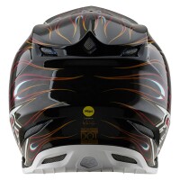 TROY LEE DESIGNS SE5 Carbon Torched Helm – Schwarz/Rot