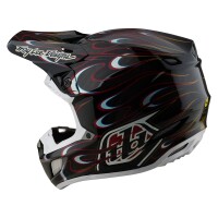 TROY LEE DESIGNS SE5 Carbon Torched Helm – Schwarz/Rot