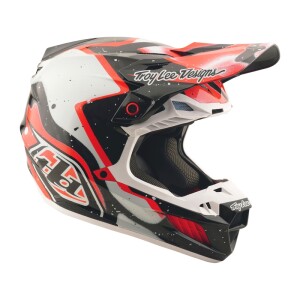 TROY LEE DESIGNS SE5 Carbon Membran Helm – Schwarz/Rot