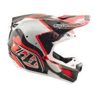 TROY LEE DESIGNS SE5 Carbon Membran Helm – Schwarz/Rot