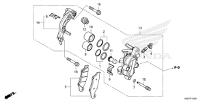 F-12 Vorderrad-Bremssattel CRF 250 Bj 2026