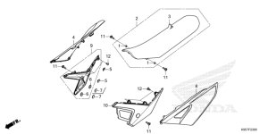 F-23 Sitz/Seitenabdeckung CRF 250 Bj 2026