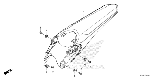 F-34 Kotflügel, hinten CRF 250 Bj 2026