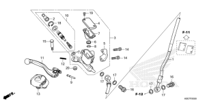 F-5 Hauptbremszylinder, vorne Zylinder CRF 250 Bj 2026