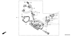 E-23 Drosselklappengehäuse CRF 450 Bj 2026