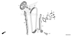 E-4 Nockenwellenkette/Spannvorrichtung CRF 450 BJ 2026