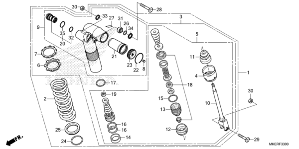 F-33 Kissen, hinten CRF 450 Bj 2026