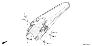 F-34 Kotflügel, hinten CRF 450 Bj 2026