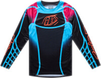 TROY LEE DESIGNS GP Pro Trikot - Framework Schwarz/Cyan