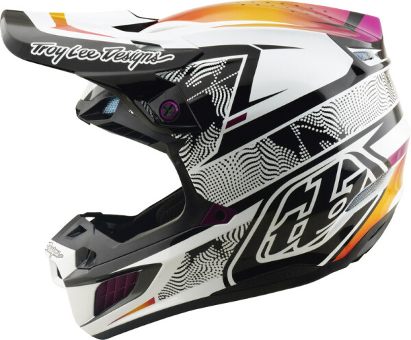 TROY LEE DESIGNS SE5 Composite Mips Helm - Lined Up Schwarz