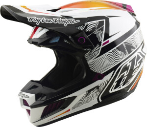 TROY LEE DESIGNS SE5 Composite Mips Helm - Lined Up Schwarz
