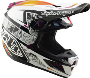 TROY LEE DESIGNS SE5 Composite Mips Helm - Lined Up Schwarz