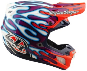 TROY LEE DESIGNS SE5 Composite Mips Helm - Overspray Violett/Weiß