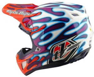 TROY LEE DESIGNS SE5 Composite Mips Helm - Overspray Violett/Weiß