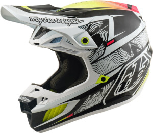 TROY LEE DESIGNS SE5 Carbon Mips Helm - Lined Up Weiß