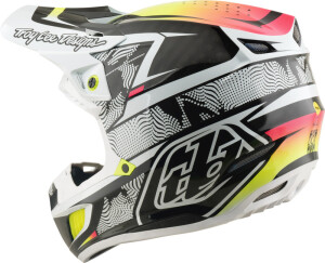 TROY LEE DESIGNS SE5 Carbon Mips Helm - Lined Up Weiß