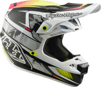 TROY LEE DESIGNS SE5 Carbon Mips Helm - Lined Up Weiß