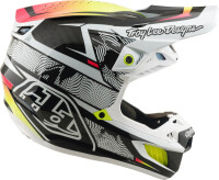 TROY LEE DESIGNS SE5 Carbon Mips Helm - Lined Up Weiß