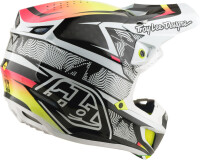 TROY LEE DESIGNS SE5 Carbon Mips Helm - Lined Up Weiß