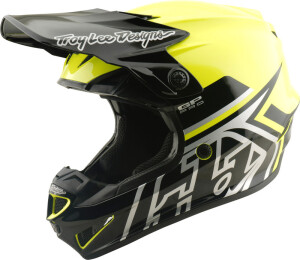 TROY LEE DESIGNS GP Pro Mips Kinderhelm - Mono Flo Gelb