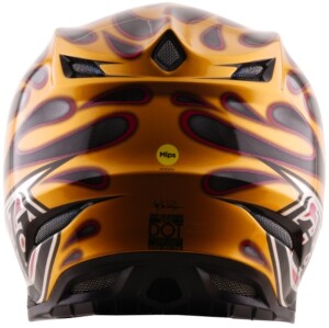 TROY LEE DESIGNS SE5 Carbon Mips Helm - Overspray Schwarz/Gold