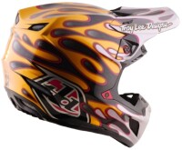 TROY LEE DESIGNS SE5 Carbon Mips Helm - Overspray Schwarz/Gold
